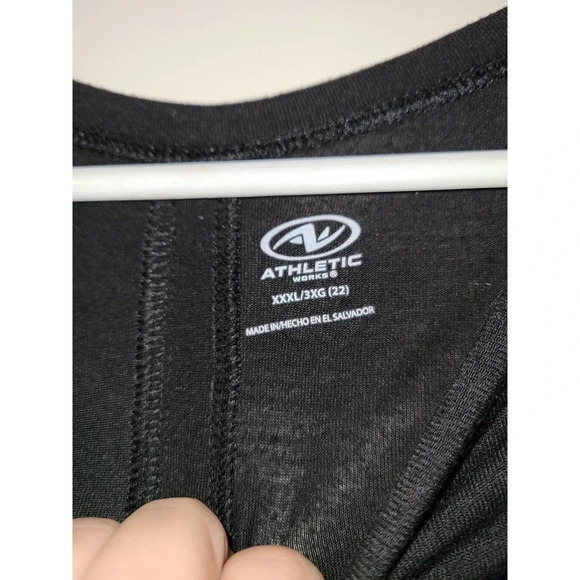 Athletic Works Top Women's Size 3XL Black Active Wear Round-Neck (AG) - Picture 3 of 4